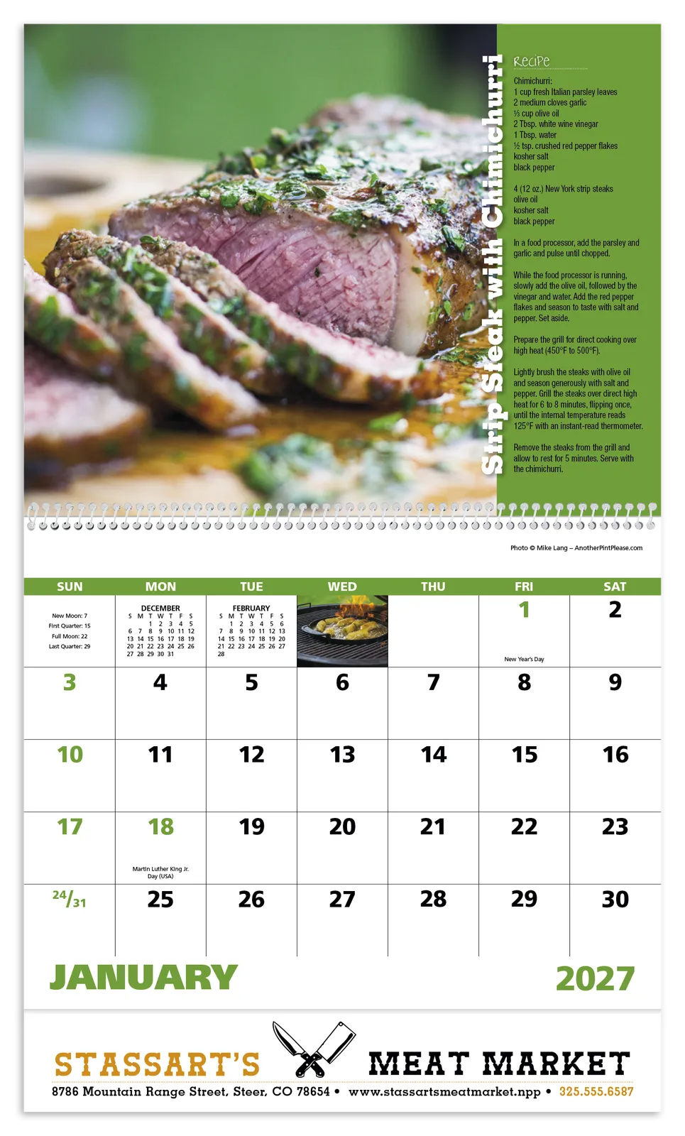 Grilling - Spiral Calendar in 27ad - product view 3