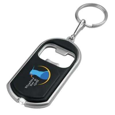Bottle Opener Keychain LED Light - 1¼ x 2⅞ in