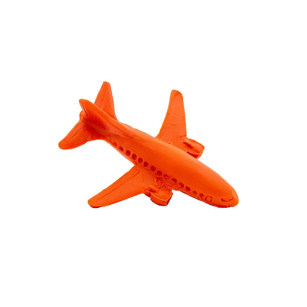 Pencil-Top Eraser Airplane in Airplane Orange - product view 3