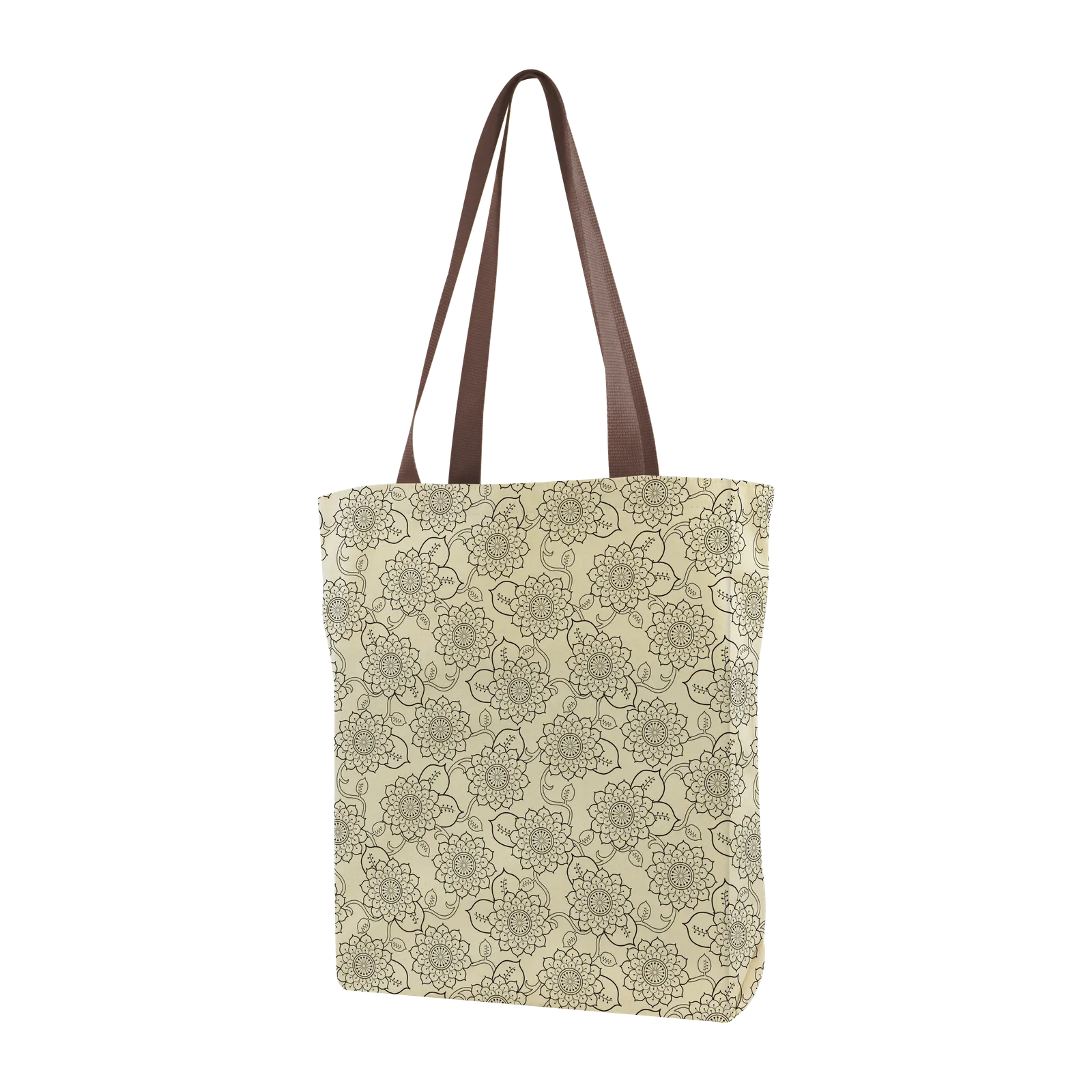 Made-to-Order Gusseted Tote All-Over Print in Allover Brown - product view 18