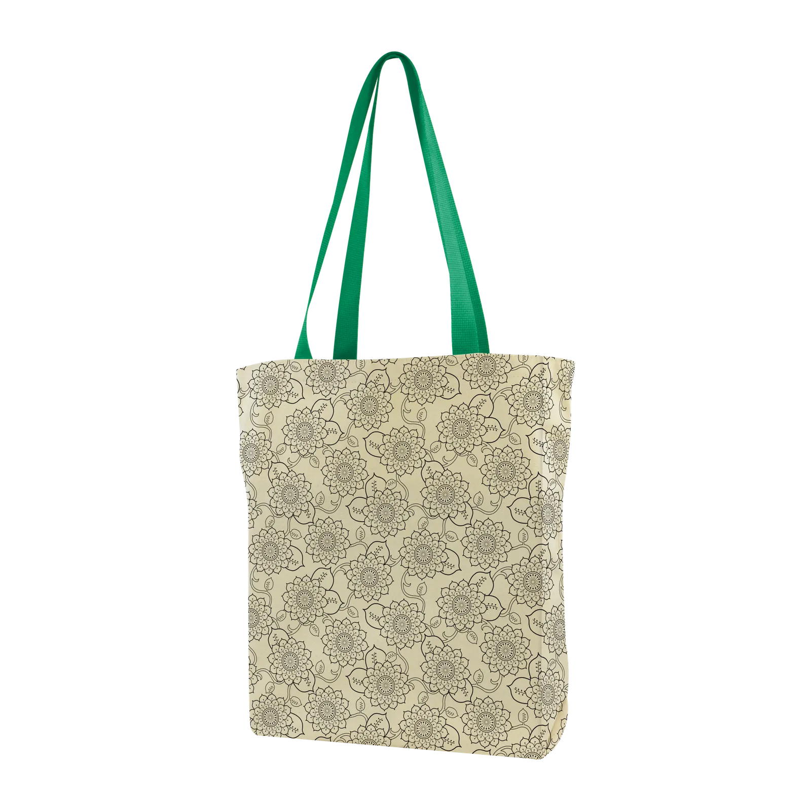 Made-to-Order Gusseted Tote All-Over Print in Allover Green - product view 20