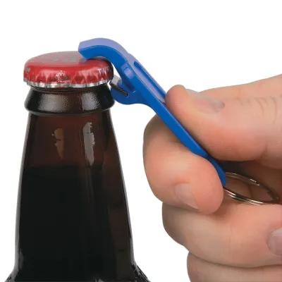 Bottle Opener Slim Metal Keychain - 2.5 in - product view 3
