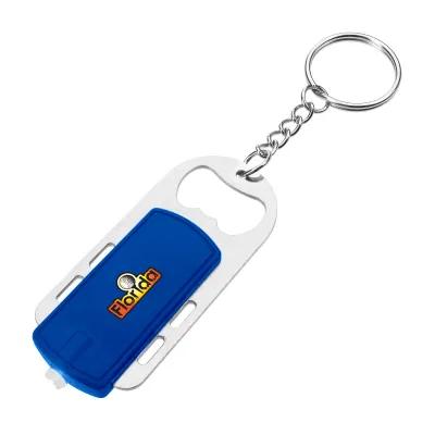 Custom Keychains Bottle Opener LED Light - 2.75 in