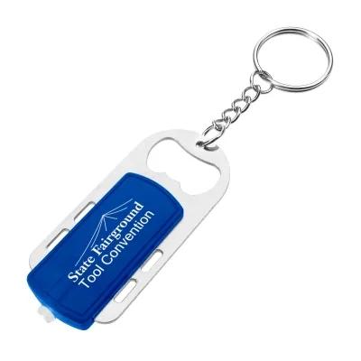 Custom Keychains Bottle Opener LED Light - 2.75 in - product view 3