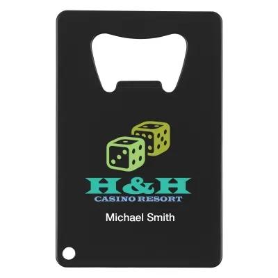 Bottle Opener Credit Card Shaped Metal - 2.13 x 3.38 in - product view 2