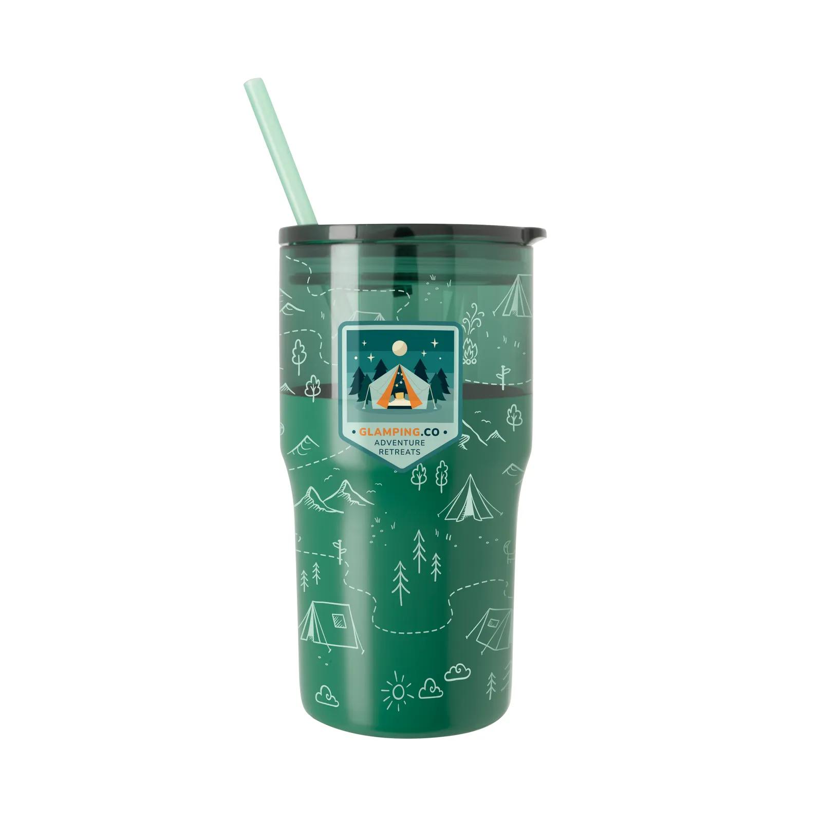 Stainless Steel Traveler™ Tumbler - 30 oz. in Dark Greenside - product view 10