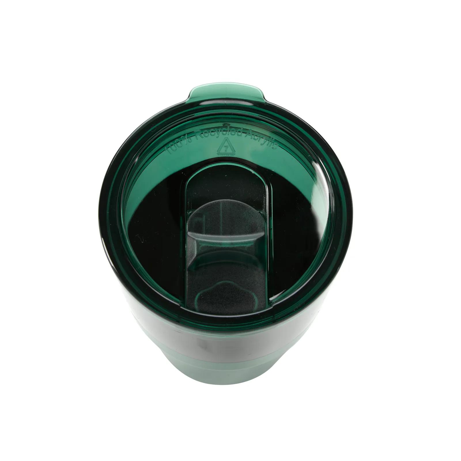Stainless Steel Traveler™ Tumbler - 30 oz. in Dark Greentopwithlidon - product view 12