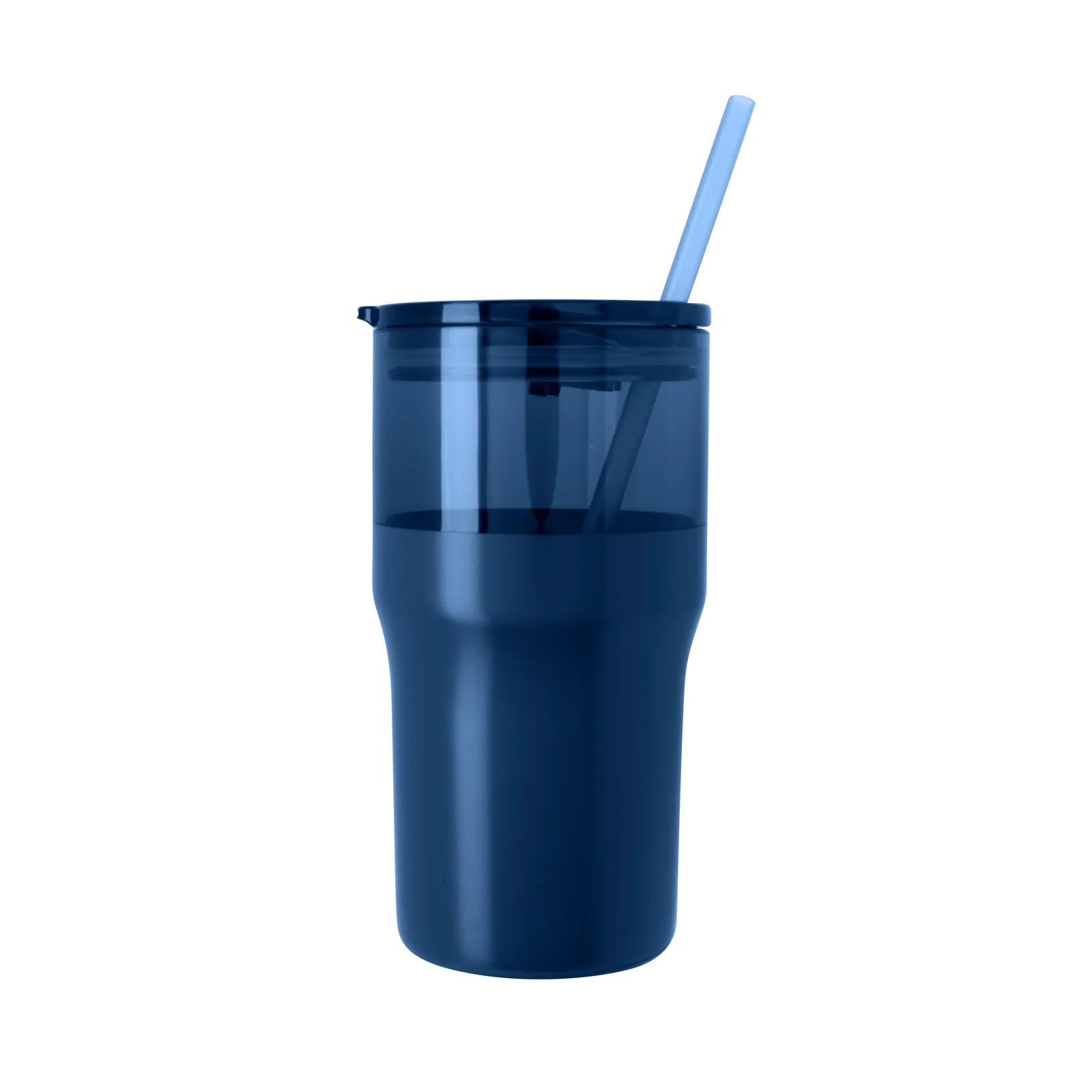 Stainless Steel Traveler™ Tumbler - 30 oz. in Navyside 2 - product view 16