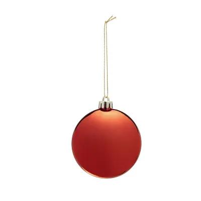 Ornament Round Chrome Polystyrene with String - 3.5 in Diameter - product view 3