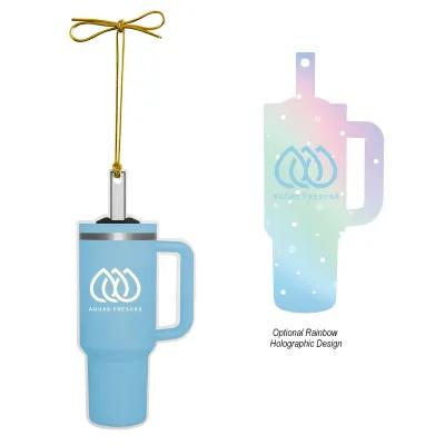 Ornament Intrepid Acrylic Full Color Graphics - 2 x 4.5 in