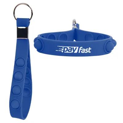 Custom Keychain Push Pop Stress Reliever - 5.5 in