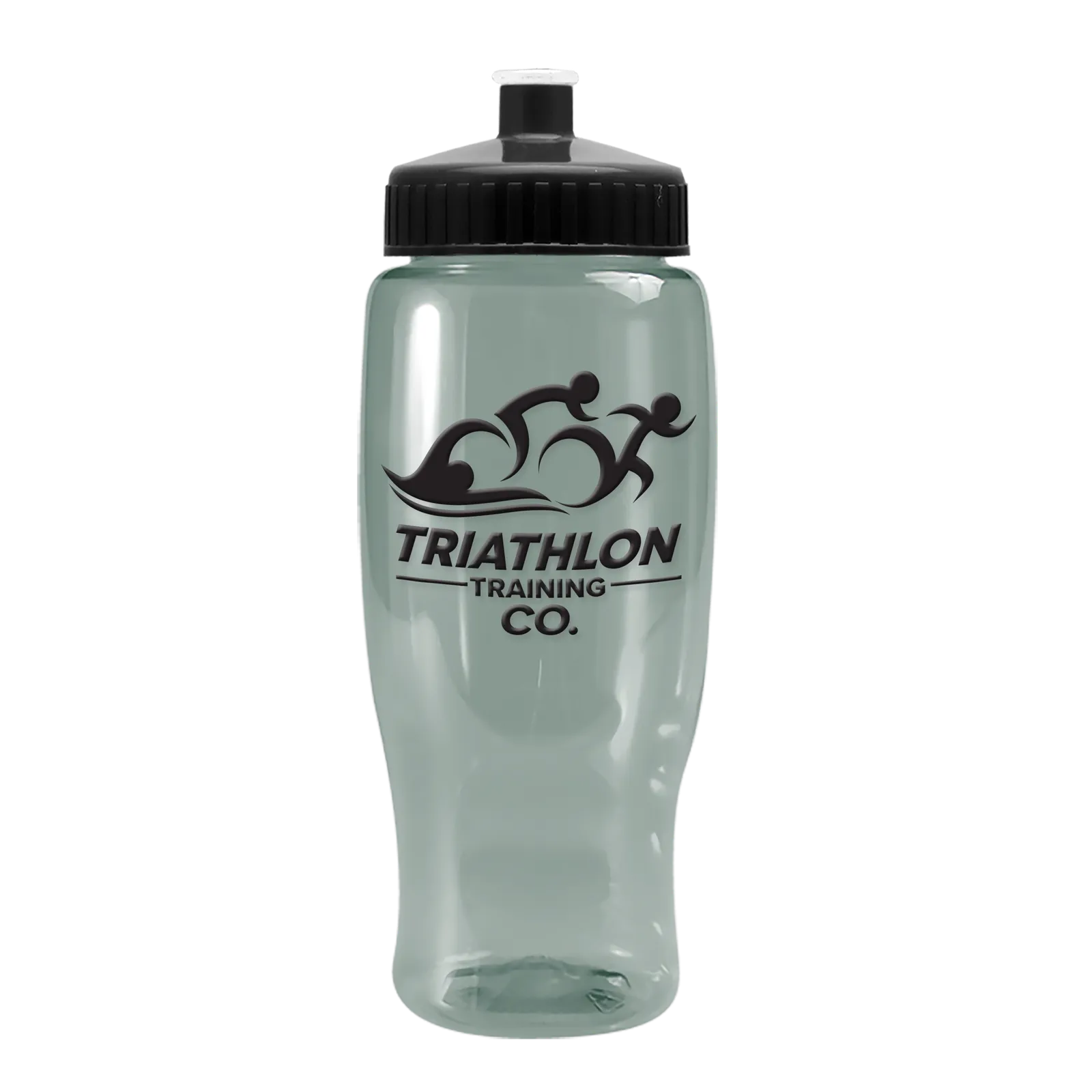 Poly+ Recycled Bottle with Push-Pull Lid - 27 oz. in Glacier Blue - promotional product with custom logo