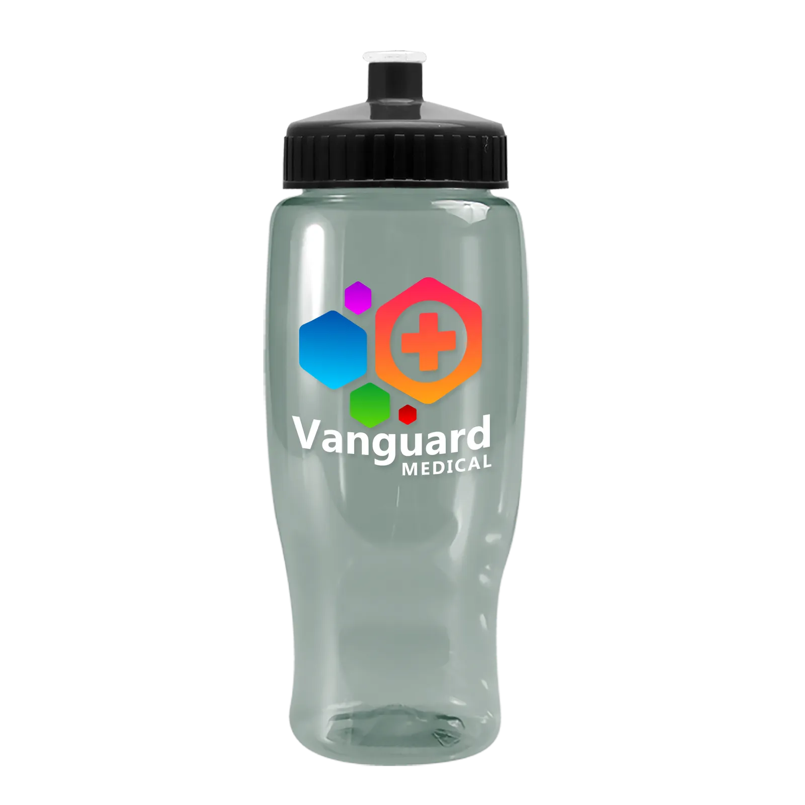 Poly+ Recycled Bottle with Push-Pull Lid - 27 oz. in Glacier Blue - product view 12