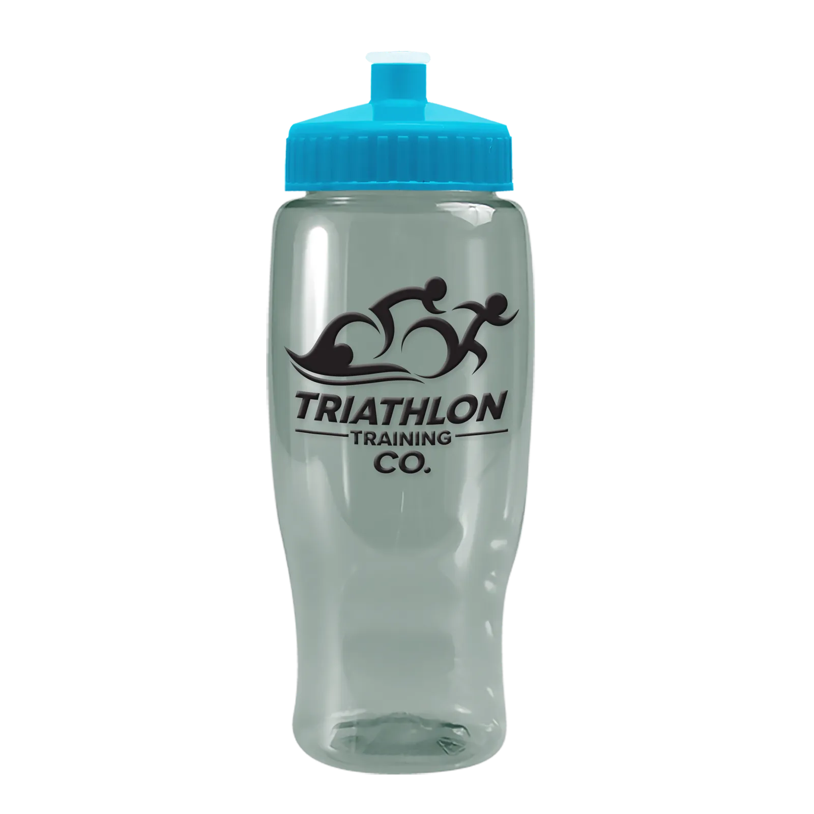 Poly+ Recycled Bottle with Push-Pull Lid - 27 oz. in Glacier Blue - product view 13