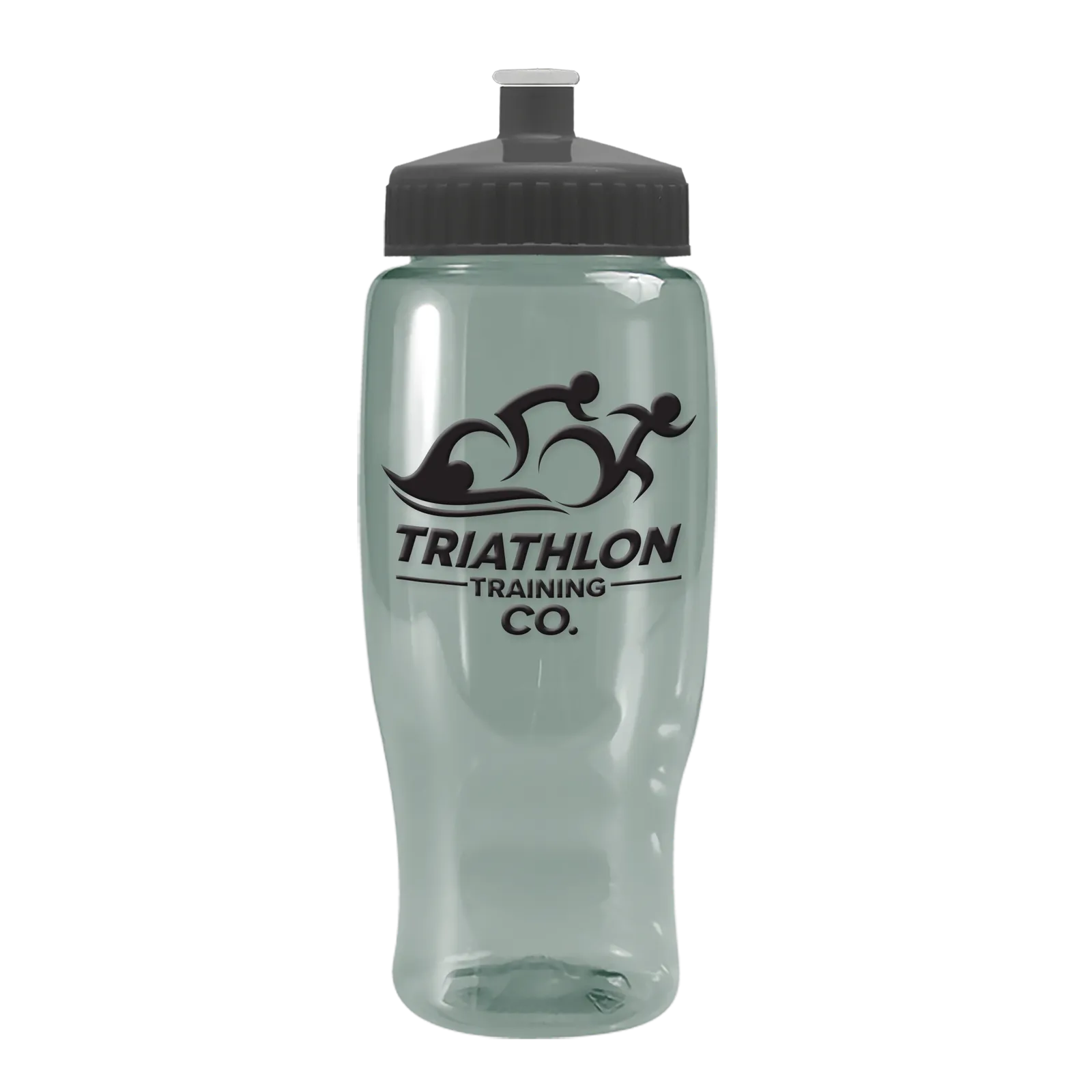 Poly+ Recycled Bottle with Push-Pull Lid - 27 oz. in Glacier Blue - product view 15