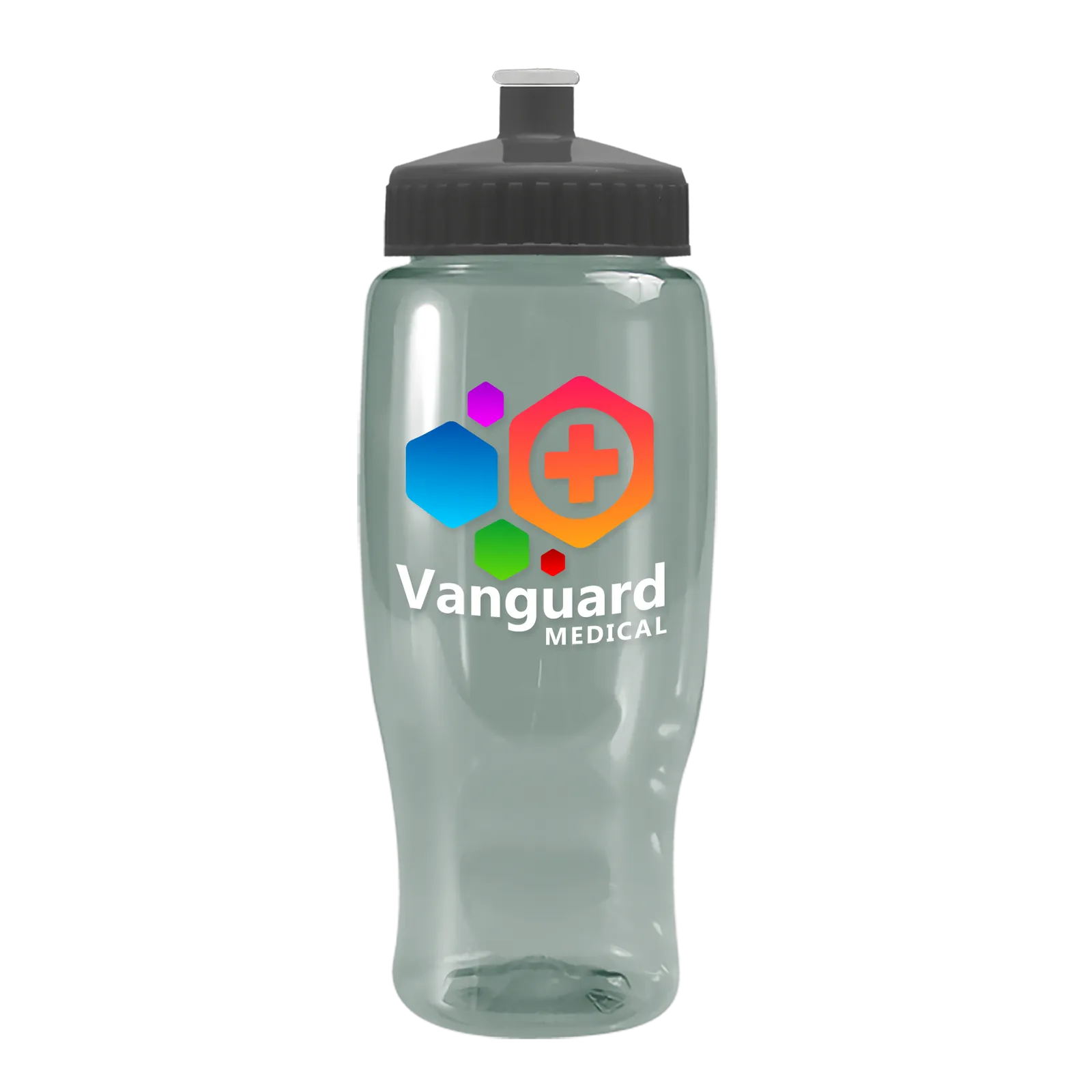 Poly+ Recycled Bottle with Push-Pull Lid - 27 oz. in Glacier Blue - product view 16