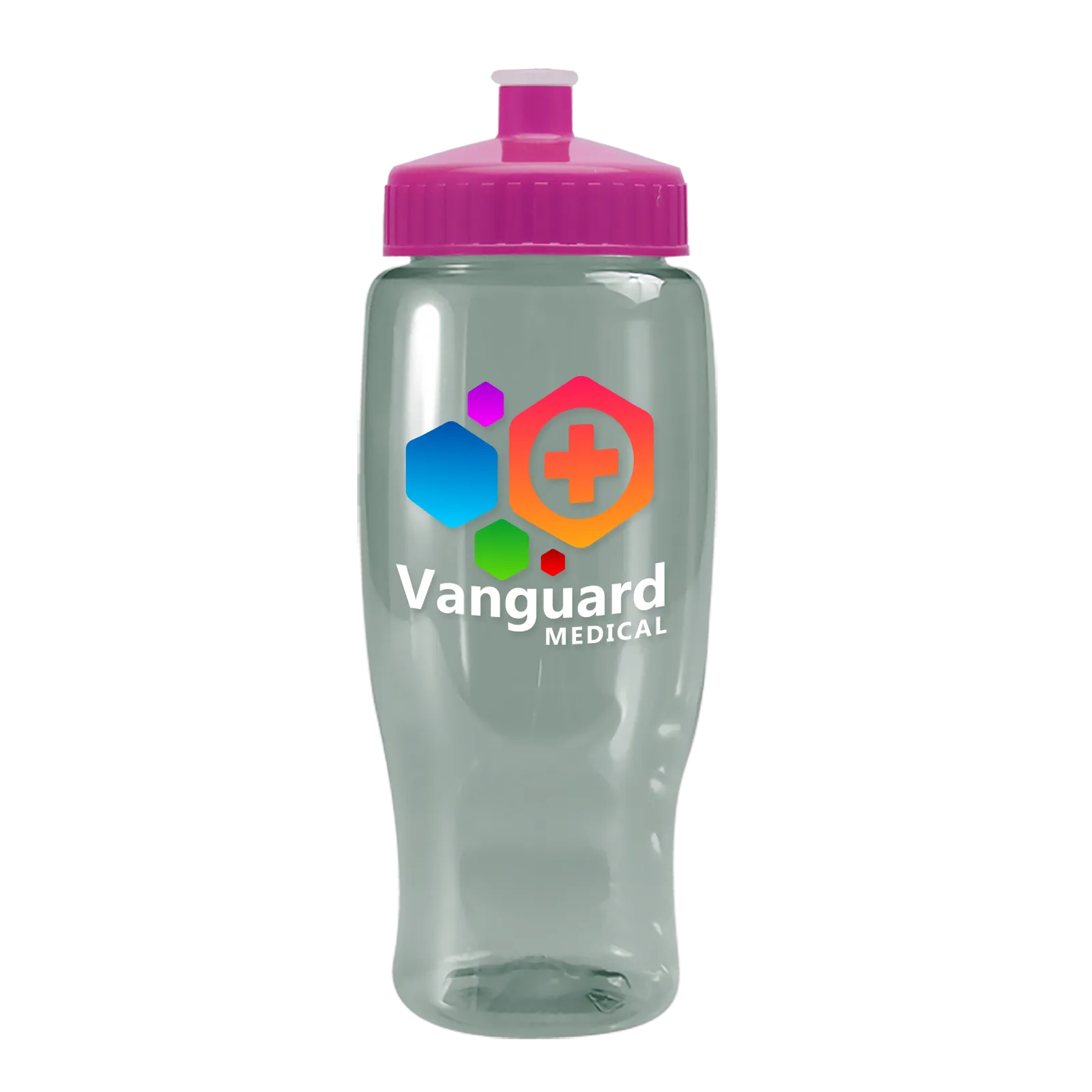 Poly+ Recycled Bottle with Push-Pull Lid - 27 oz. in Glacier Blue - product view 20