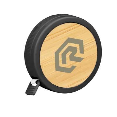 Bamboo Tape Measure Retractable Push Button - 2 in - product view 2