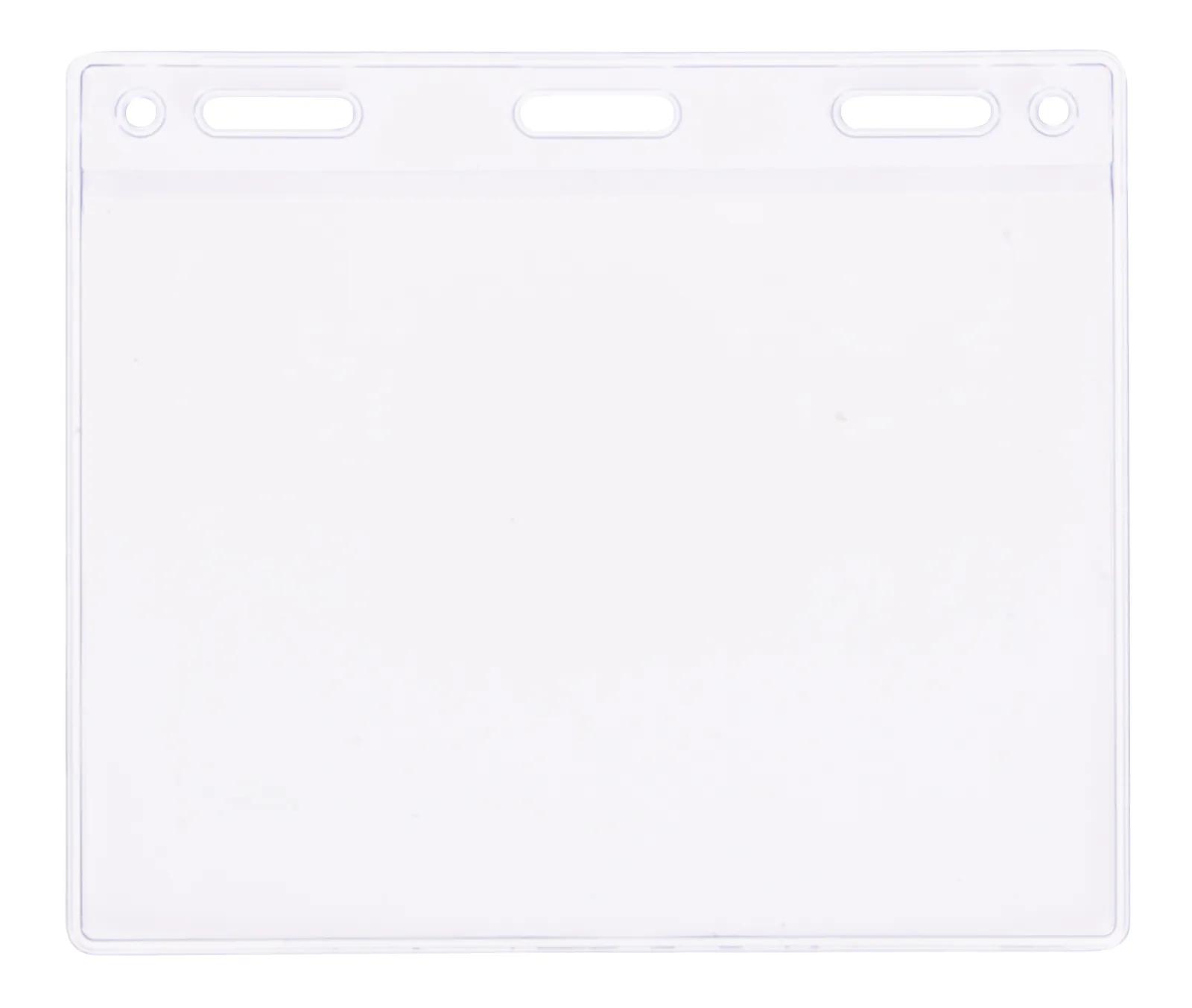 1" RPET Fine-Print Lanyard in Badge - product view 2