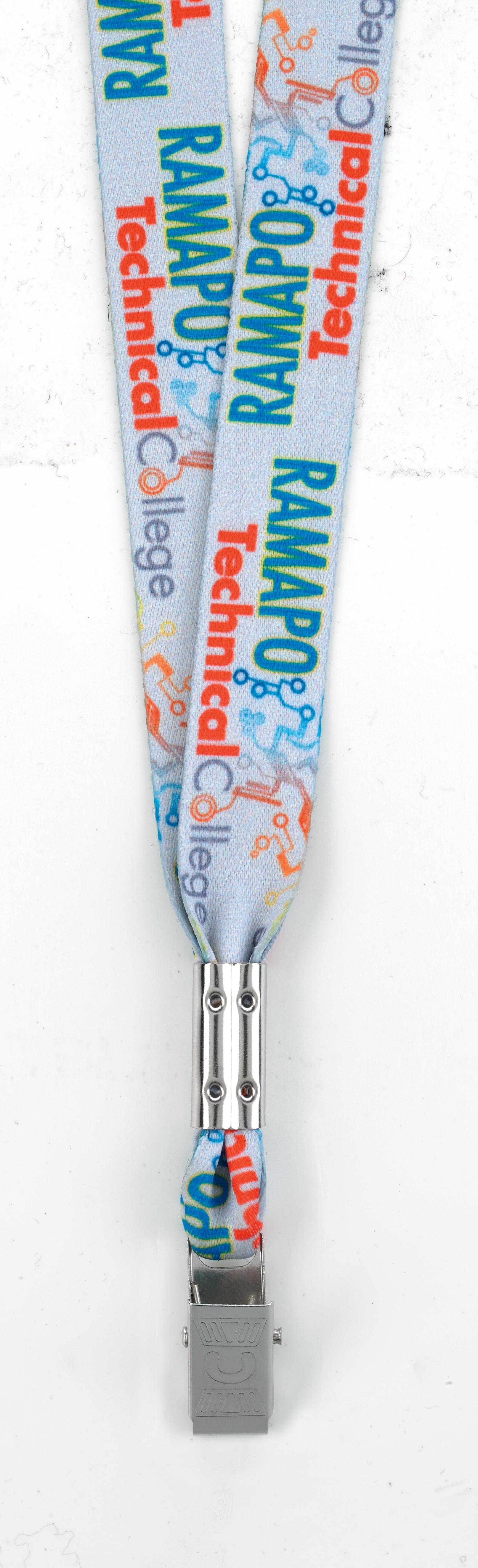 Good Value™ 1/2" RPET Fine-Print Lanyard in Bulldogclip1 - product view 10