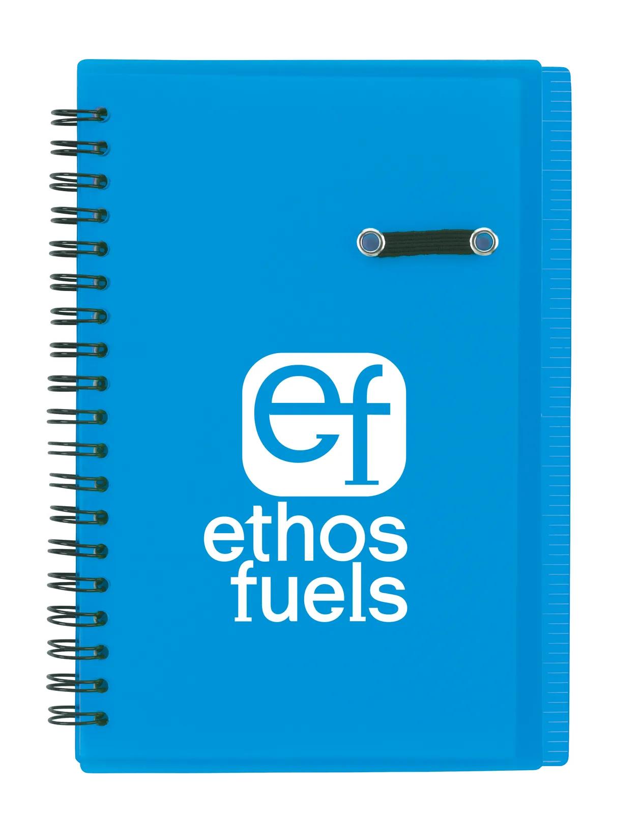 5” x 7” Journal Notebook with Pen Loop in Blue - product view 2