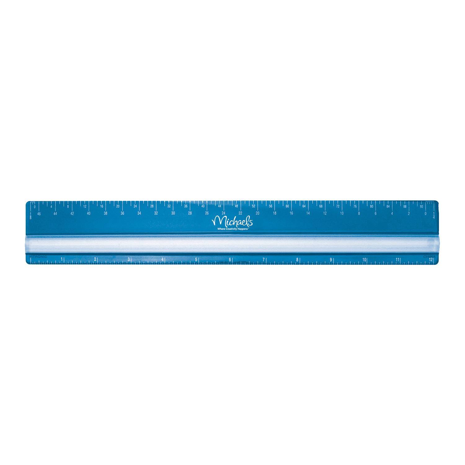 12" Magnifying Ruler in Clear - promotional product with custom logo