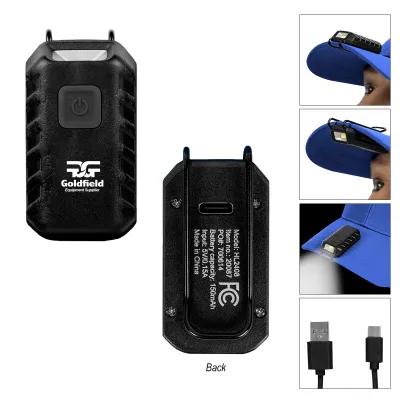 Rechargeable Cap Safety Light with Magnetic Clip - 1 x 2 in
