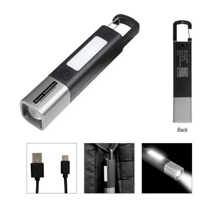 COB Flashlight Rechargeable Dual Light - 6 in - product view 1