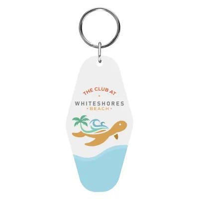Acrylic Key Tag Motel Style Full Color - 3.5 in