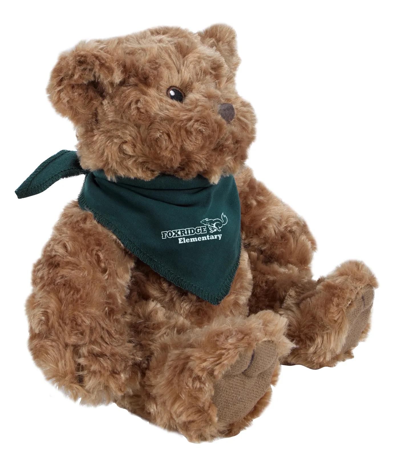 Traditional Teddy Bear - 11" Plush in Brownbandana - product view 2