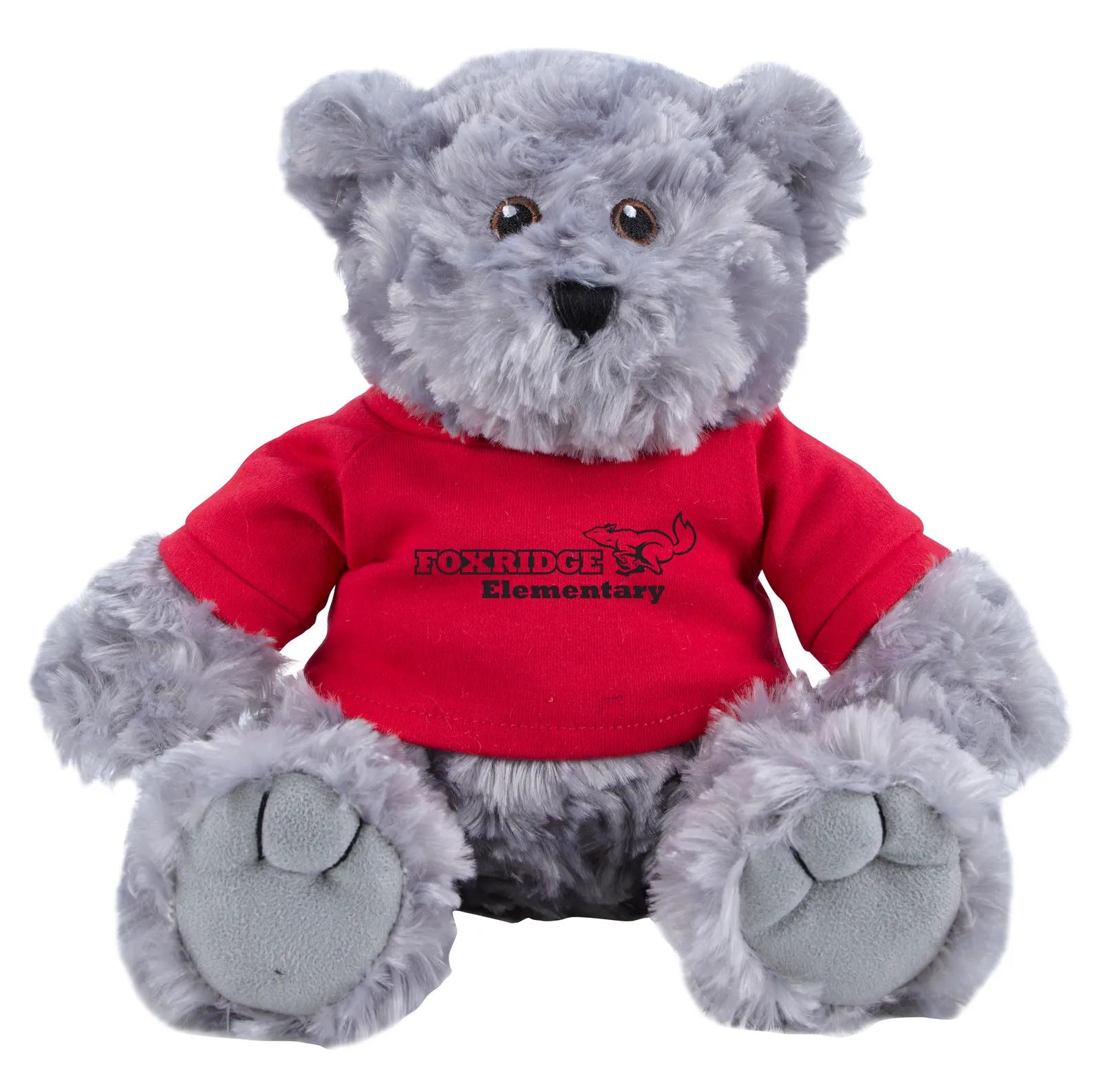 Traditional Teddy Bear - 11" Plush in Gray - product view 3