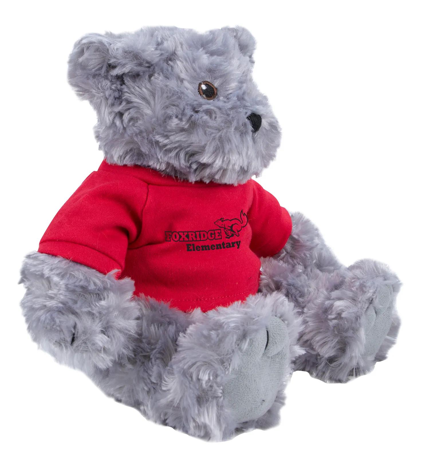 Traditional Teddy Bear - 11" Plush in Gray - product view 8