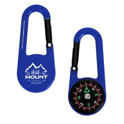 Carabiner Compass Zinc Alloy - 2.75 in