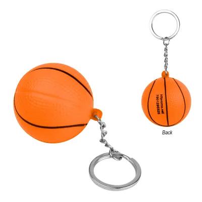 Custom Stress Balls Basketball Keychain - 1.5 in - product view 1
