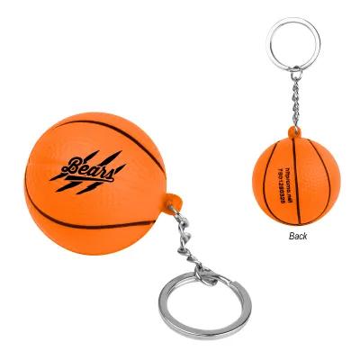 Custom Stress Balls Basketball Keychain - 1.5 in - product view 2