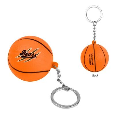 Custom Stress Balls Basketball Keychain - 1.5 in - product view 4