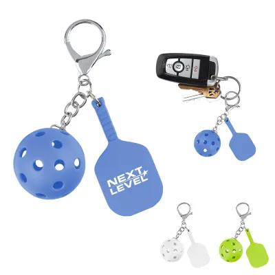 Pickleball Keychain Paddle and Ball Set - 1 x 2.25 in