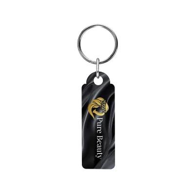 Wood Key Tag Full Color Edge-to-Edge - 3 x 1 in - product view 1