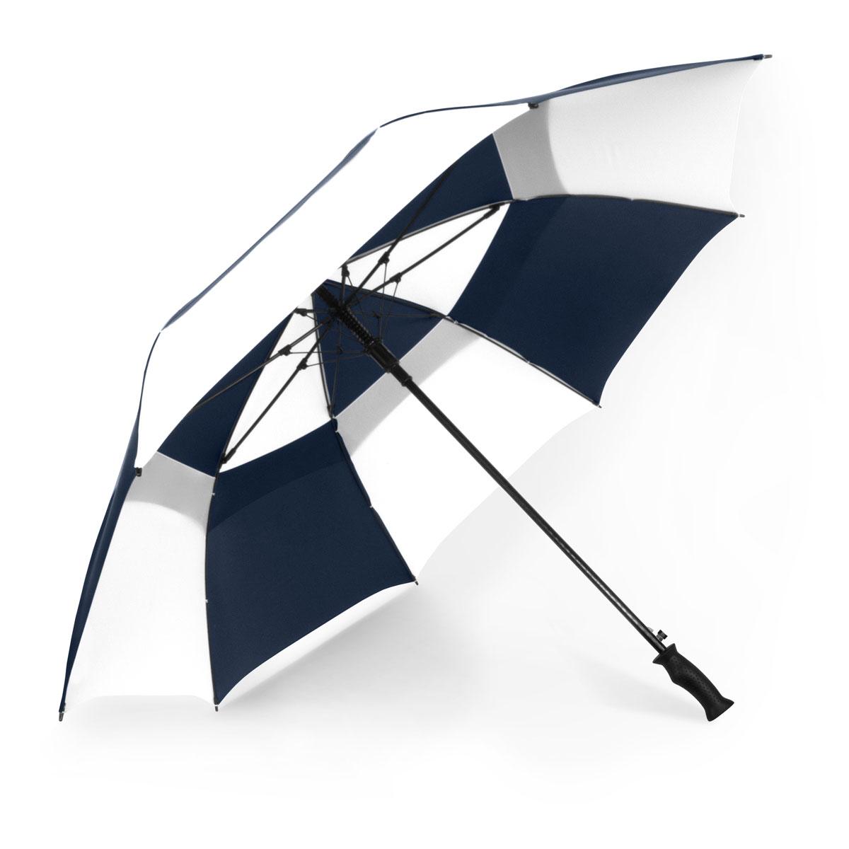 Shed Rain™ Windjammer® 62" Vented Auto-Open Golf Umbrella in Navy Whiteunderside - product view 10