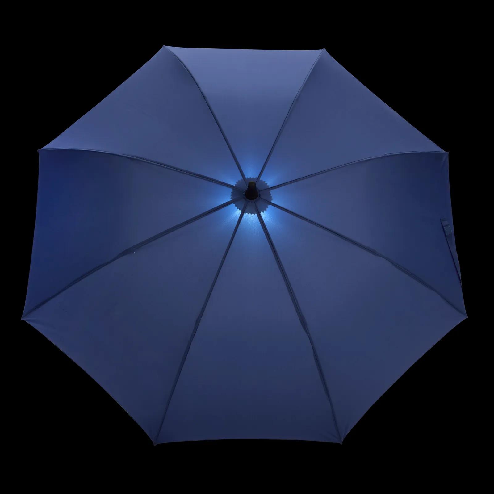 Shed Rain™ 50" RPET Bright Light Auto-Open Stick Umbrella in Navyfront Lightonblankv - product view 9