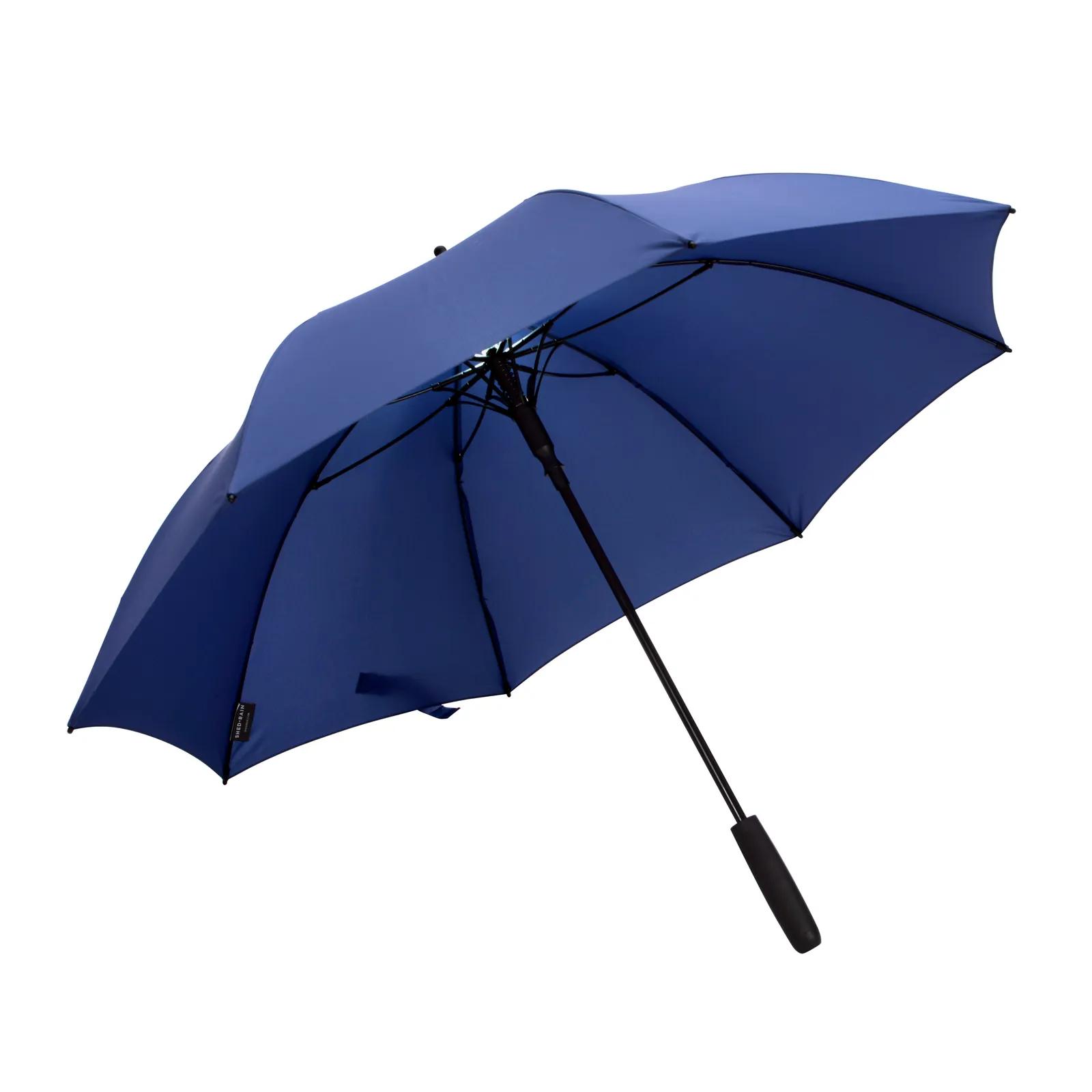 Shed Rain™ 50" RPET Bright Light Auto-Open Stick Umbrella in Navyunderside Lighton - product view 14