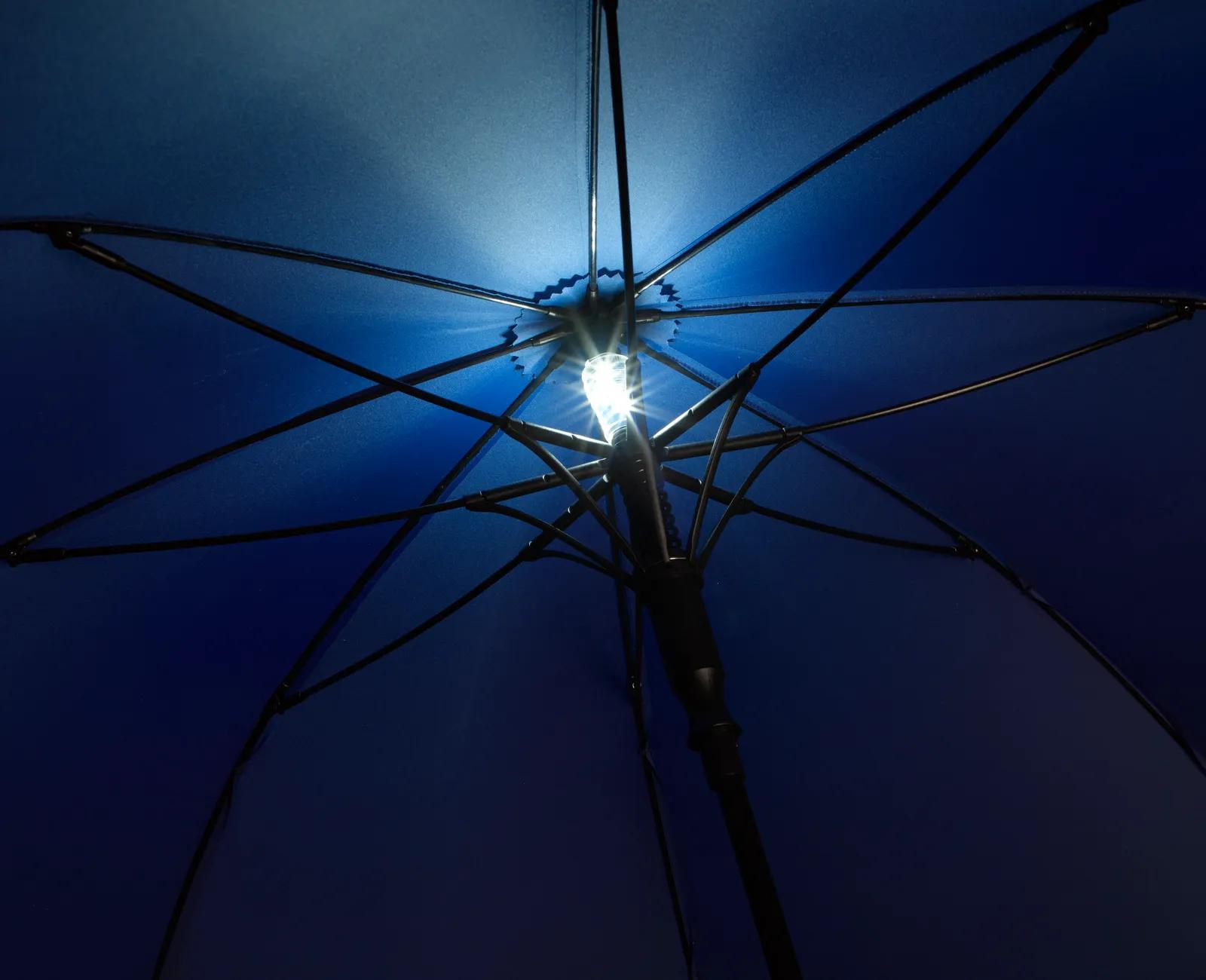 Shed Rain™ 50" RPET Bright Light Auto-Open Stick Umbrella in Navyundersideclose up - product view 15