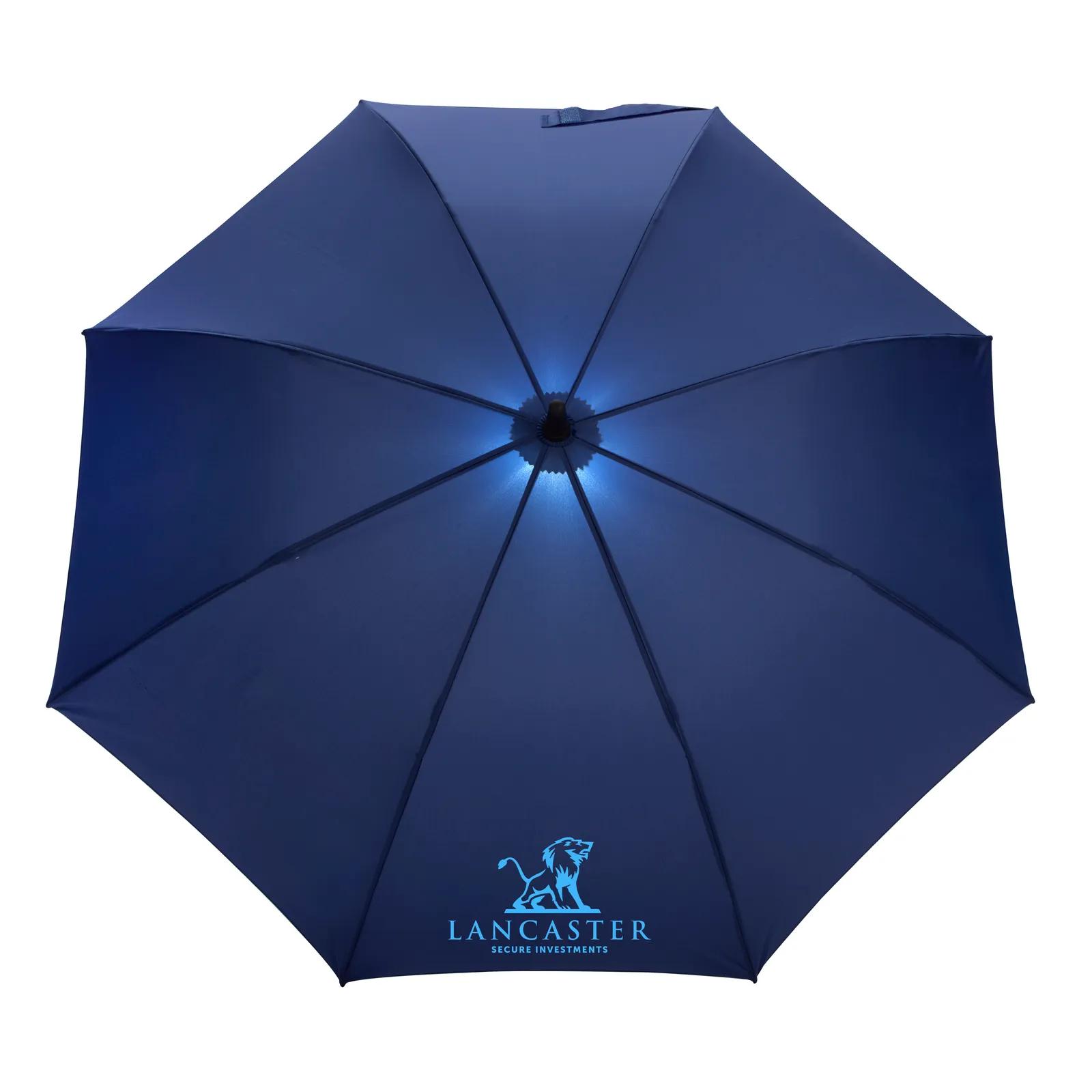 Shed Rain™ 50" RPET Bright Light Auto-Open Stick Umbrella in Navyfront Lightonc - product view 17