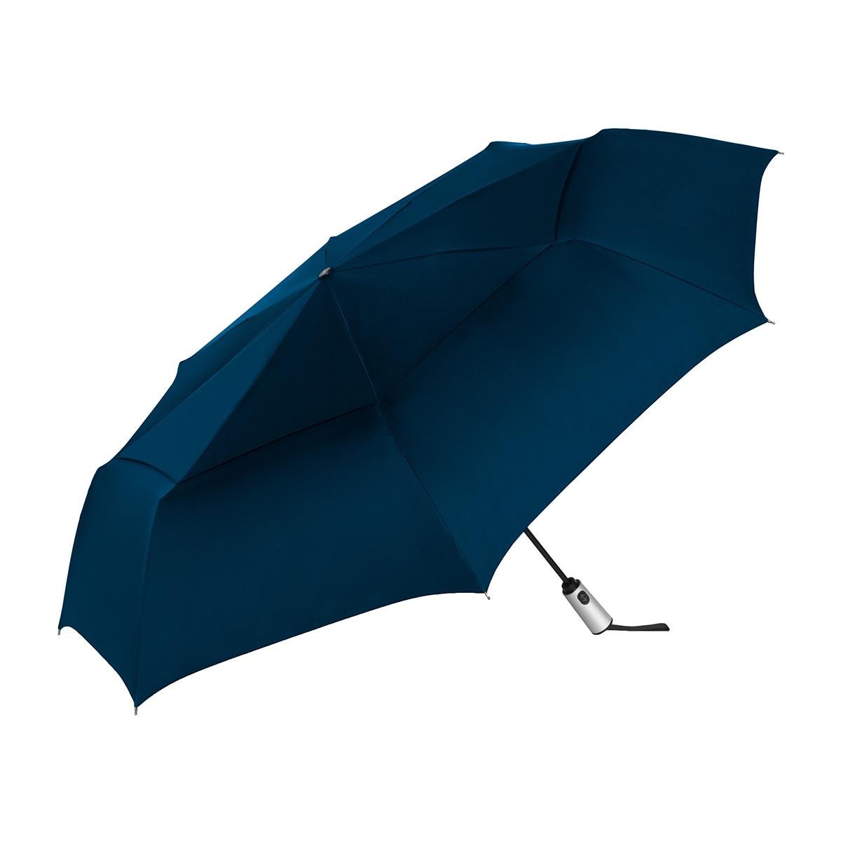 Shed Rain™ Windjammer® 54" Vented Auto-Open/Close Jumbo Compact Umbrella in Navytraditional open - product view 8