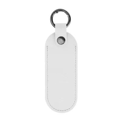 Custom Keychains Leatherette Tag with Carabiner - 1.5 x 4 in - product view 10