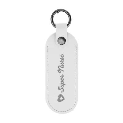 Custom Keychains Leatherette Tag with Carabiner - 1.5 x 4 in - product view 11