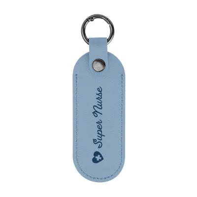 Custom Keychains Leatherette Tag with Carabiner - 1.5 x 4 in - product view 15