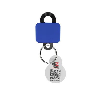 Custom Keychains Clipster Tag with Belt Clip - 1.25 x 2.75 in - product view 12