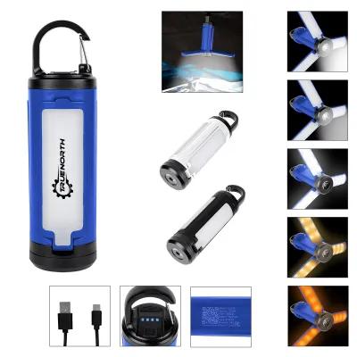 LED Rechargeable Lantern Multi-Function with Carabiner - 6.75 in