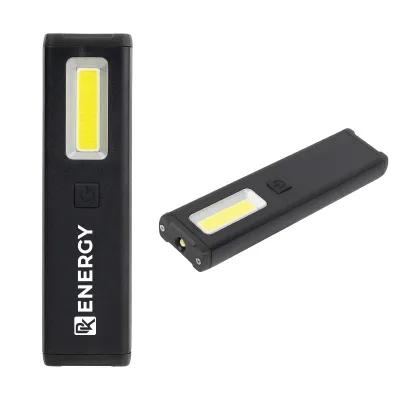 Rechargeable COB Flashlight Slim Clip Design - 1.25 x 4.25 in - product view 3